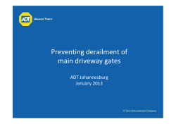 Preventing Derailment Of Main driveway gates