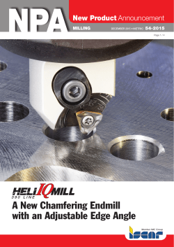 A New Chamfering Endmill with an Adjustable Edge Angle