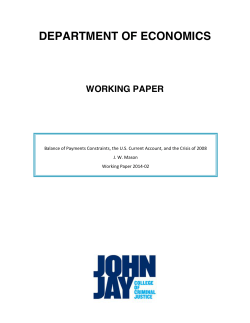 Balance of Payments Constraints, the US Current Account, and the
