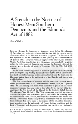 A Stench in the Nostrils of Honest Men: Southern Democrats and the