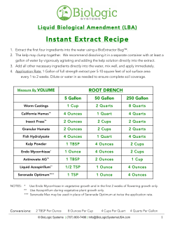 Instant Extract Recipe
