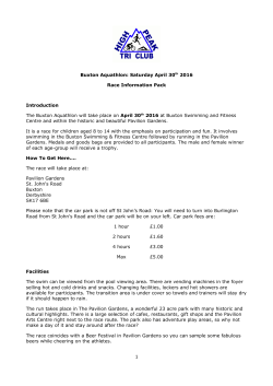 Buxton Aquathlon Race Information