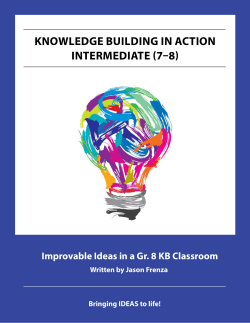 Improvable Ideas in a Grade 8 Knowledge Building Classroom