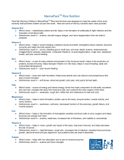 MannaPack Rice Nutrition