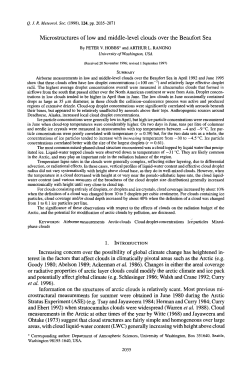 Microstructures of low and middle-level clouds over
