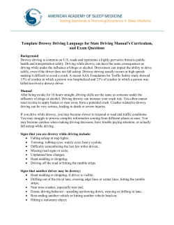 AASM Drowsy Driving Template Language