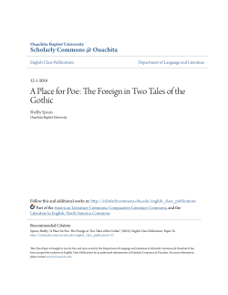 A Place for Poe: The Foreign in Two Tales of the Gothic
