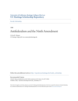 Antifederalism and the Ninth Amendment