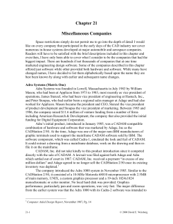 Chapter 21 Miscellaneous Companies