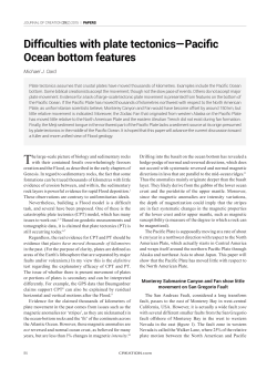 Difficulties with plate tectonics&mdash;Pacific Ocean bottom features