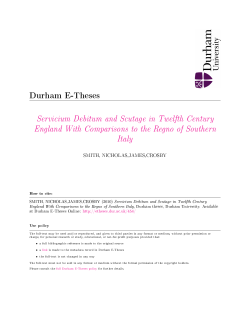 Servicium Debitum - Durham e-Theses