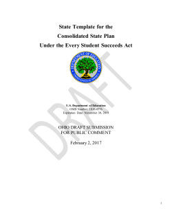 ESSA Consolidated State Plan - Ohio Department of Education
