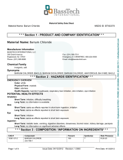 Barium Chloride - Basstech International