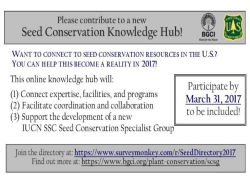 The Effect of Seed Storage and Water Balance Characteristics on