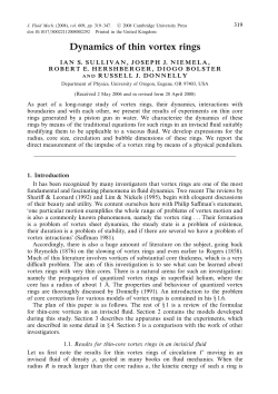 Dynamics of thin vortex rings