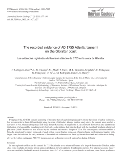 The recorded evidence of AD 1755 Atlantic tsunami on the Gibraltar