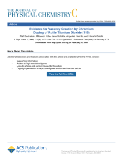 Evidence for Vacancy Creation by Chromium Doping of Rutile