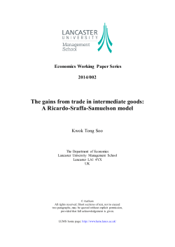 The gains from trade in intermediate goods: A