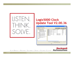 Logix5000 Clock Update Tool V2.00.36