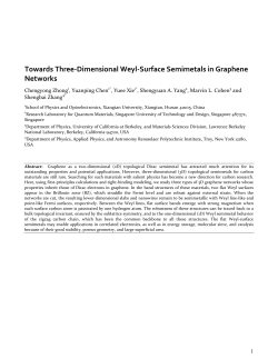 Towards Three-Dimensional Weyl-SurfaceSemimetals in Graphene