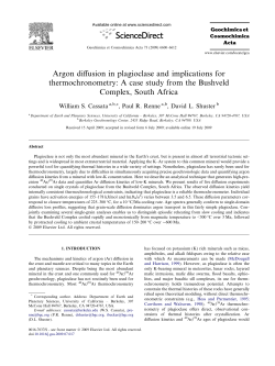 Argon diffusion in plagioclase and implications