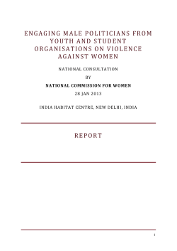 engaging male politicians from youth and student