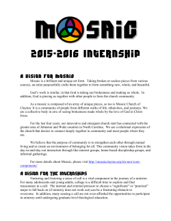 2015-2016 Internship - Mosaic Church of Clayton