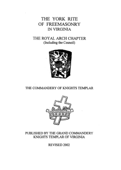 the york rite of freemasonry - Grand Encampment, Knights Templar