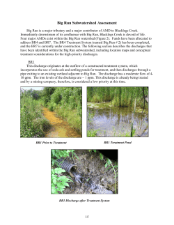 Big Run Subwatershed Assessment