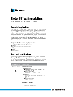 Roxtec BG&trade; sealing solutions