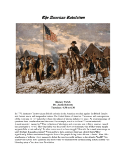 The American Revolution