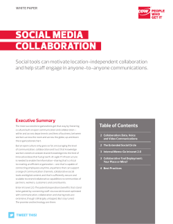 social media.. collaboration..