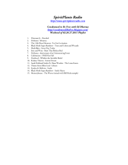 Playlists - SpiritPlants Radio