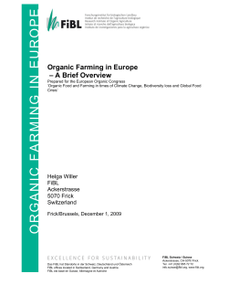 organic farming in europe