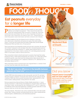 Food ThoughT - Peanut Power
