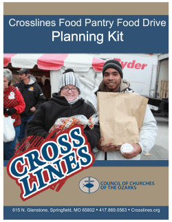 Food Drive Planning Kit - Crosslines of Springfield