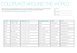 Country Phone number Available from