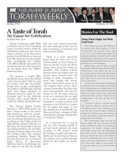 Ki Sisa - Denver Kollel