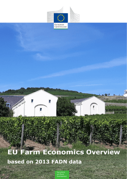 EU Farm Economics Overview based on 2013 FADN data
