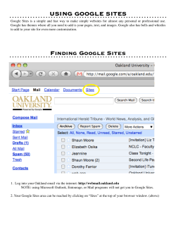Finding Google Sites USING GOOGLE SITES
