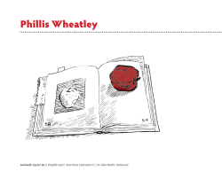 Phillis Wheatley - David