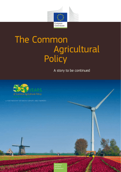 The Common Agricultural Policy - European Commission