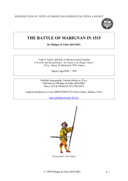 the battle of marignan in 1515 - Philippe Houdry
