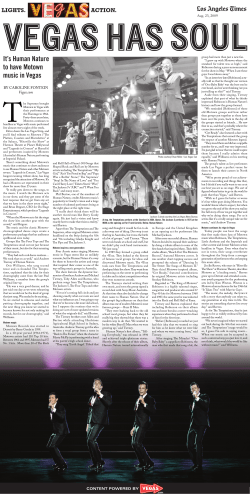 It`s Human Nature to have Motown music in Vegas