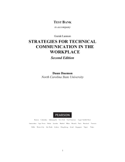 strategies for technical communication in the workplace