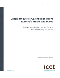 Urban off-cycle NOx emissions from Euro IV/V trucks and buses