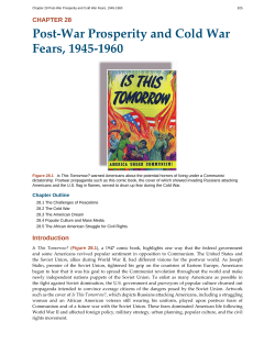 Post-War Prosperity and Cold War Fears, 1945-1960