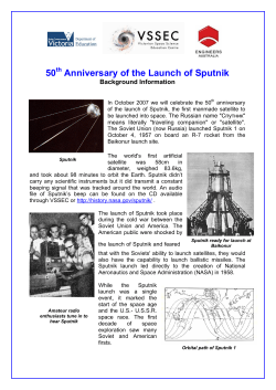 50 Anniversary of the Launch of Sputnik