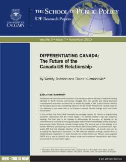 Differentiating Canada: The Future of the Canada