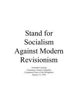 Stand for Socialism Against Modern Revisionism